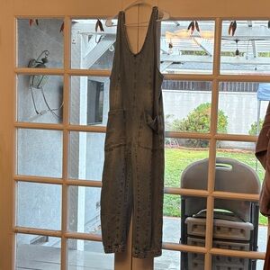 FREE PEOPLE Denim Overalls